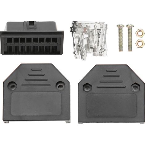 Universeller 16-poliger OBD2-Stecker (männlich), Kfz-Diagnosestecker-Adapter, Fahrzeug-Scan-Tool-Kit für elektronische Tester. (1/5)