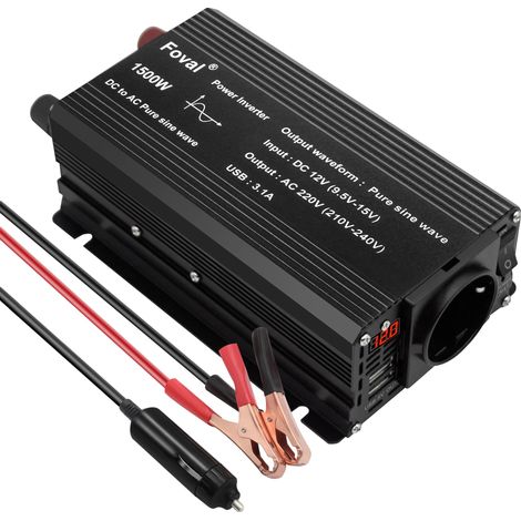 Onduleur, 1000W-2600W de puissance de crête, sortie en onde sinusoïdale pure (1/2)