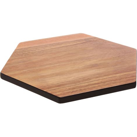 Premier Housewares Socorro Hexagonal Black Edge Chopping Board (1/3)