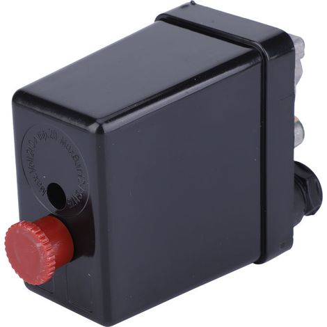 Pressostat de compresseur d'air, vanne de régulation de pression avec bouton de réglage (trou unique) (1/5)