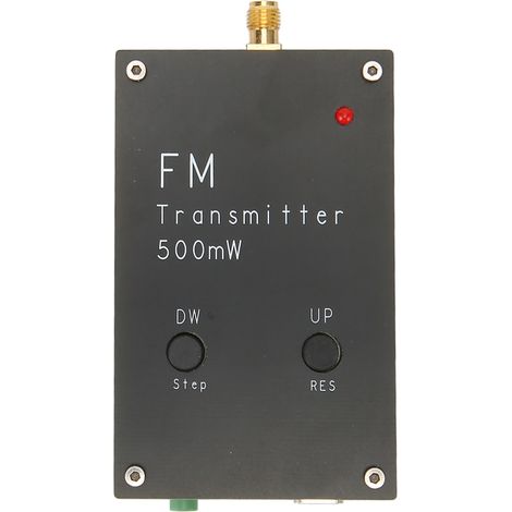 Émetteur FM Stéréo 2000m 500mW RC FMND 88‑108MHz Alliage Aluminium Portable (1/5)