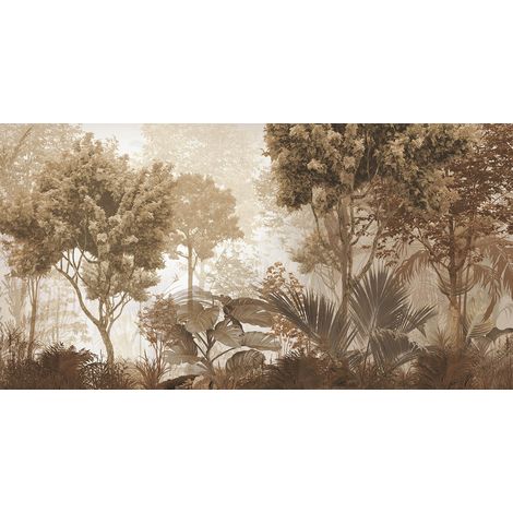 Papier peint panoramique - Forêt Tropicale - 130 cm x 68 cm (1/2)