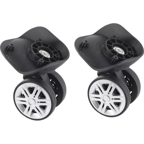1 Paire De Roues De Rechange pour Bagages, Roues De Bagages Silencieuses à Double Rangée avec Vis De Montage, Accessoires De Roue De Boîtier Codé pour Chariot (1/5)