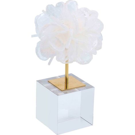 Support décoratif Eline petit blanc - Blanc nacré (1/5)