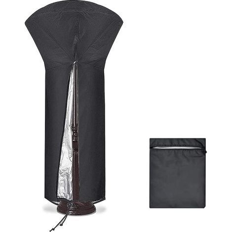 Housse de protection pour chauffage de terrasse, imperméable, en tissu Oxford 420D, résistante à la poussière, pour chauffage de terrasse extérieur, 226 x 89 x 48 cm