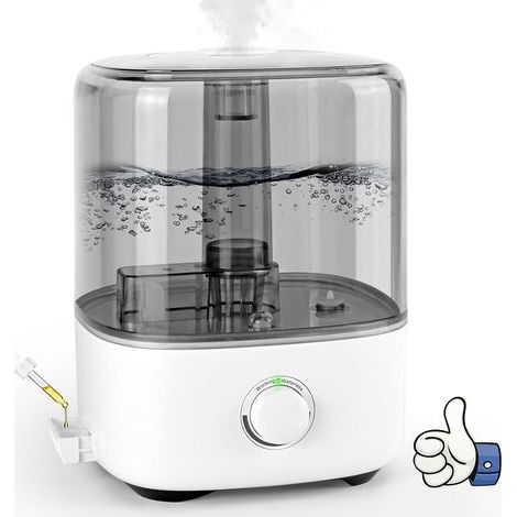 Humidificateur D'air Top-Fill 5L 28dB Silencieux Humidificateur d'air bébé ultrasonique à remplissage Pour Bébés et Plantes Humidificateur d'Air Chambre avec Buse à 360°Arrêt Automatique sans BPA (1/5)