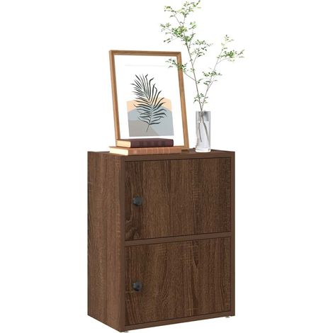 Bücherregal Braun Eichen-Optik 40x24x52 cm Holzwerkstoff