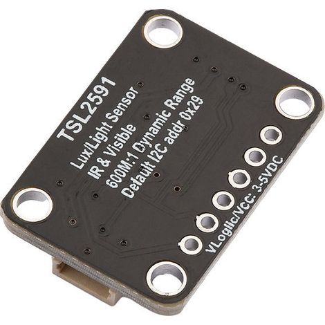 The TSL2591 digital optical sensor module features an I2C interface, DC3-5V, and is compact, sensitive, and has a high range. (1/4)