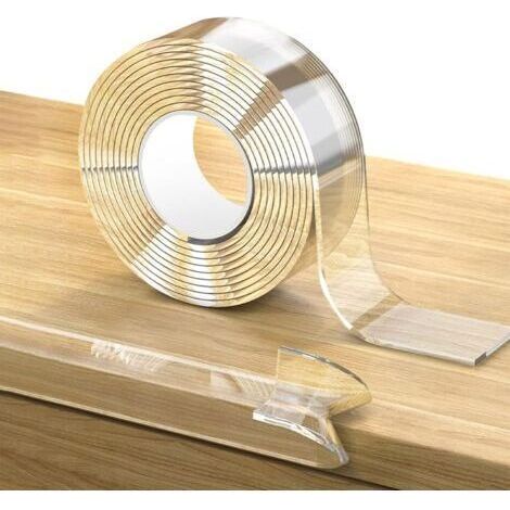 Coin de Table Bebe Transparent, 3M Pré-adhésif Extra Fort Nano Tape, Protection Bebe de Table et Meuble, Protecteur des Bords (1/5)