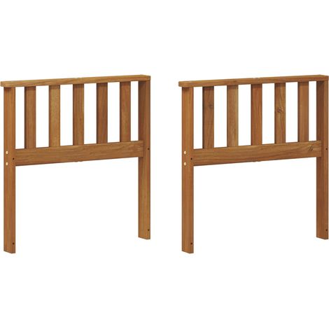 Descansabrazos 2 pcs Marrón 60 x 6 x 61 cm Madera de ingeniería vidaXL (1/5)