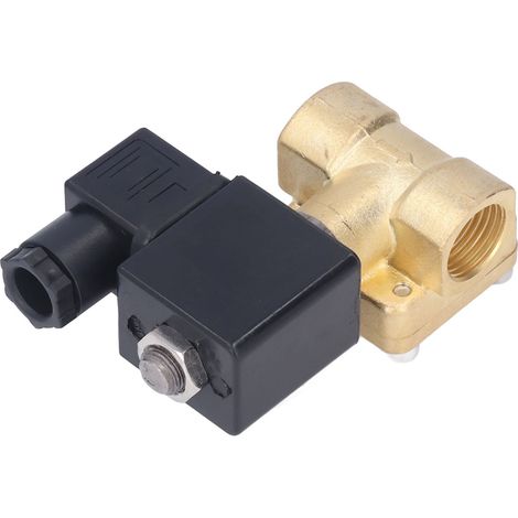 G1/4 Zoll, normalerweise geschlossenes elektrisches Magnetventil, 2-Wege-Membranventil, Hochdruck, AC 110 V (1/5)