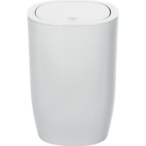 Papelera con tapa basculante PP PURE 4L Blanco Spirella