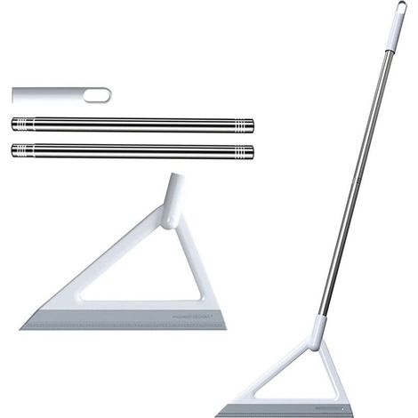 Balai Magique en Silicone Balai Télescopique 2 en 1 pour Sols Vitres Carrelage Verre Sol 39inch (1/5)