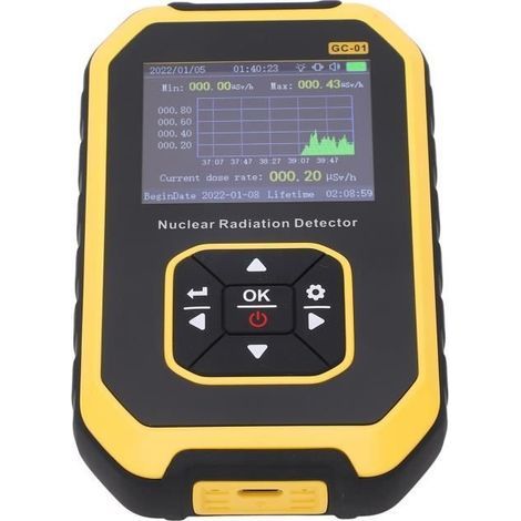Compteur Geiger Dosimètre Actif - Surveillance en temps réel - Détection β γ X Ray - Numérique (1/4)