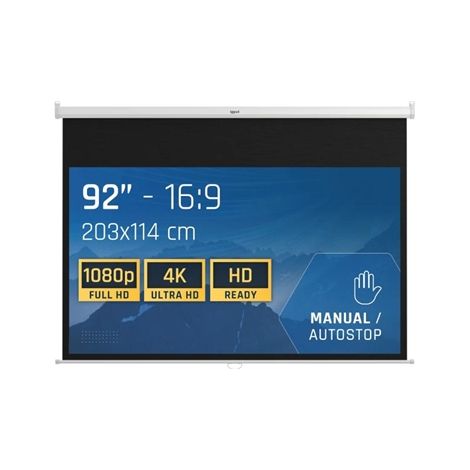 Pantalla de proyección iggual PSIMS203 Manual 92" 203x114cm