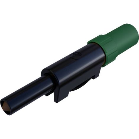 Fiche banane mâle de sécurité Ø de la broche: 4 mm SKS Hirschmann SLS 20 B 931825104 vert 1 pc(s) D21208 (1/2)