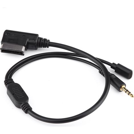 Câble adaptateur Aux 3,5 mm MP3 pour voiture AMI MDI MMI iPod iPhone 5 6 iOS, compatible Audi A3 A8 Q5 (1/5)