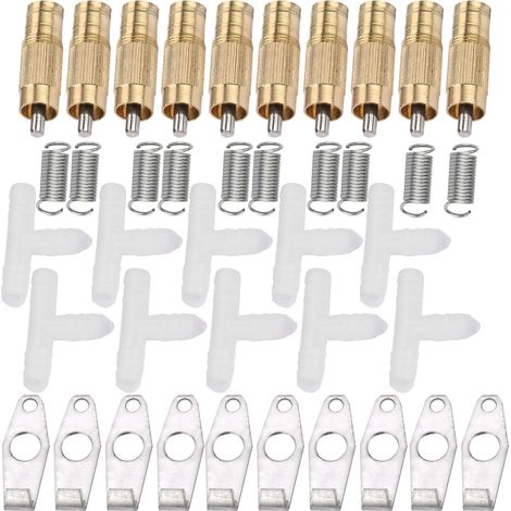 Lot de 10 distributeurs d'eau automatiques pour lapins, surface lisse et durable en acier inoxydable (1/5)