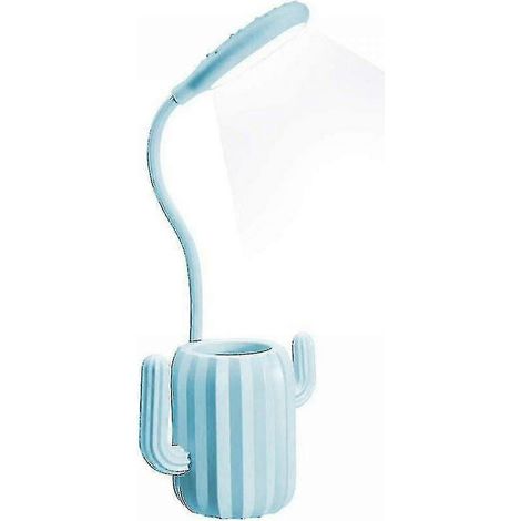 Inclusief tas. Kinderbureaulamp, flexibele nachtlamp met aanraakschakelaar (blauw, 1 stuk) (1/5)