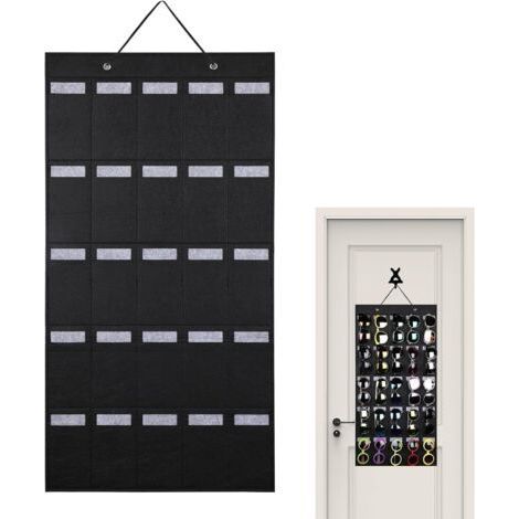 Porte-Lunettes Murale, Porte-Lunettes En Feltre À Fixer Derrière Une Porte, Porte-Lunettes Organisateur pour Chambre, Appartement, Studio, Bureau ou Maison-Muntra (1/5)