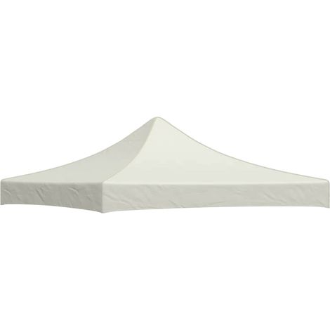 Toit de tente de réception Rapide à Installer Tonnelle Tente Pavillon - 3 x 3 m Crème BV662613 - BonneVie (1/4)