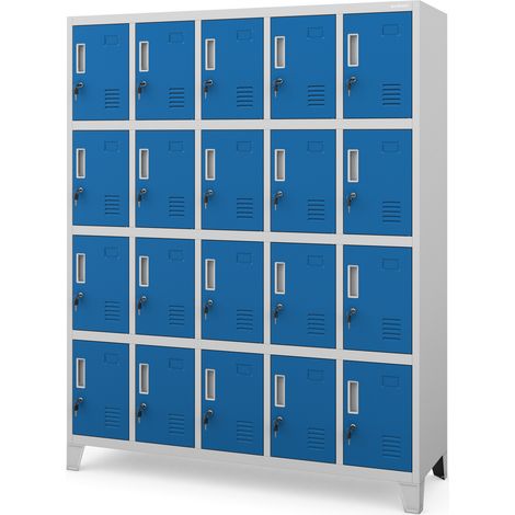 Metallspind ROBERT 1360 x 1720 x 450 mm, grau-blau