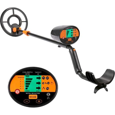 Détecteur de métaux pour adultes Détecteur de métaux haute sensibilité MD3060 souterrain or détecter Silver Digger Treasure Hunter LCD Display Étanche professionnelle améliorée de plus grande précisio (1/5)
