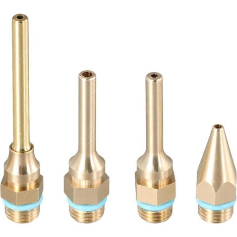 Set of 4 Hot Glue Gun Nozzles - Copper Tips for DIY, Crafts and Repair - Nozzles 2.0 x 32 mm, 2.0 x 50 mm, 3.0 x 50 mm, 2.0 x 70 mm - For DIYers and Professionals (1/5)