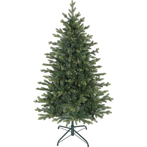 Sapin de Noël artificiel 150 cm, arbre de Noël réaliste avec 1202 pointes de branche articulée, support en métal, vert (1/5)