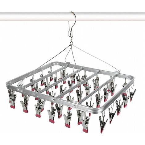 Étendoir à linge argent (1/5)