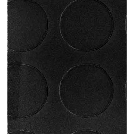 Tappeto in Gomma Bollato 1,3 mm x 100h cm Nero - Vendita al Metro Lineare