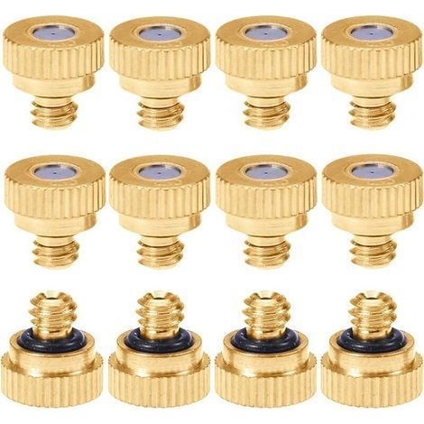 pair 20PCS Buse de Brumisation en Laiton Buse Brumisateur Arrosage 0.4mm Srrosage Sprinkler pour Irrigation de Jardin Système de Refroidissement (1/5)