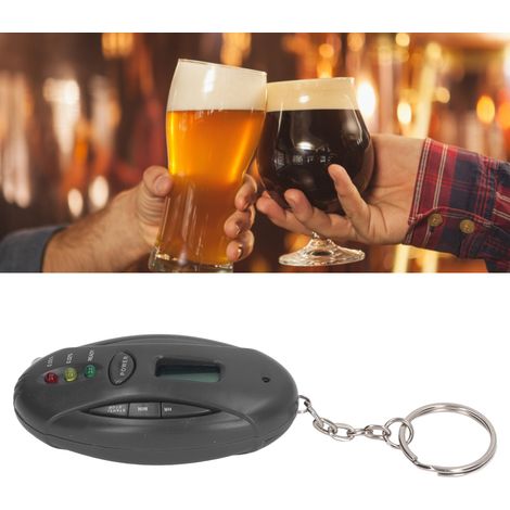 Testeur d'alcoolémie à indicateur LED, mini détecteur d'alcoolémie, testeur d'alcoolémie portable. (1/5)
