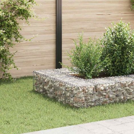 gabion cubique surélevé en fil d'acier 30x30x30 cm (1/5)