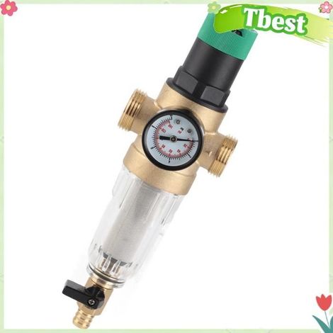 Réducteur de pression d'eau - TBEST - Modèle universel - Manomètre précis - Laiton - Filetage 1" (1/5)
