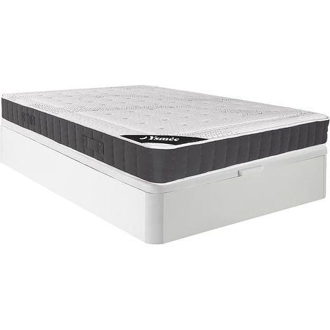 Set 160x200cm Rete vano Bianco + Materasso molle insac. accoglienza memory foam sp.27cm - ATLANTIDE di YSMÉE (1/5)