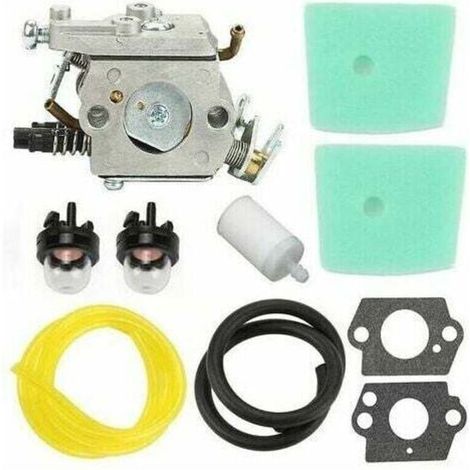Kit di riparazione carburatore per tosaerba Husqvarna 123L, 323L, 325, 326, 323 – Componenti originali in gomma e ottone