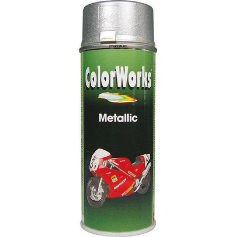 Peinture Aérosol Argent Métal Finition Métallique Brillante - Colorworks