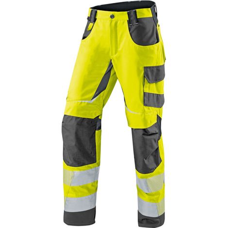 [NEUWERTIG] B-Ware Kübler Hose Arbeitshose Psa Reflectiq 2407 Warngelb Anthrazit Größe 50