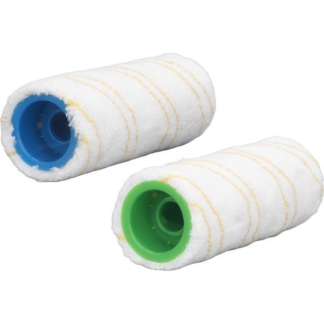 Ortviai Rouleau de Brosse pour Nettoyeur de Sol Kärcher FC3/FC3D/FC5/FC5D/FC7, Microfibre Jaune, Lavable (1/4)
