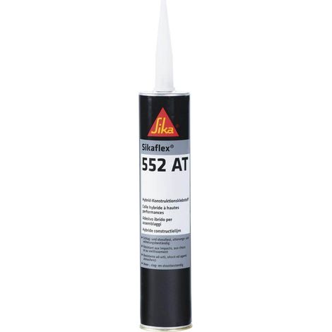 Sika Sikaflex 552 At, Adesivo Monocomponente Elastico per Assemblaggio Veicoli e Parti di Grandi Dimensioni, Applicabile su Metalli Verniciati, Vetroresina, Ceramiche e Plastiche, 300 ml, Bianco (1/5)