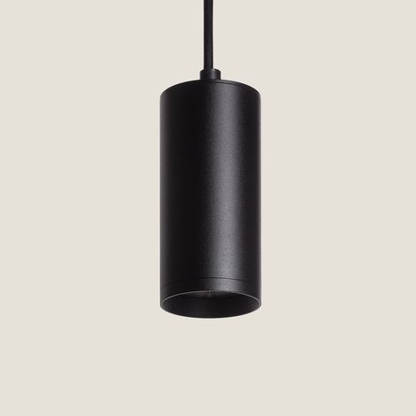 Lampada a Sospensione in Metallo Quarzo Nero (1/5)