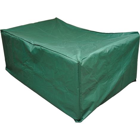 Housse de table rectangulaire d'exte'rieur en polyester vert 120x90x70 cm lavable et re'sistant aux intempe'ries (1/3)