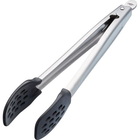 MasterClass Pinzas de cocina de metal con cabeza de nylon, 28 cm (11'')