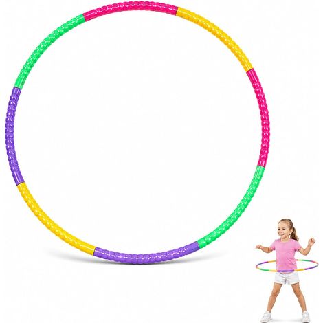 Hula Hoop 59 cm Diameter, 8 Removable Sections - Gymnastics Circle for Boys and Girls, Fitness, Dance and Home Sports (1/5)