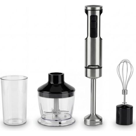 Batidora de mano princess 221236/ 1500w/ 5 velocidad/ capacidad 0.8l/ incluye picadora y batidor