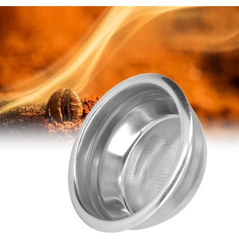 Filtro de café de 58 mm para 2 tazas, cesta de filtro de acero inoxidable para cafeteras semiautomáticas. (1/5)