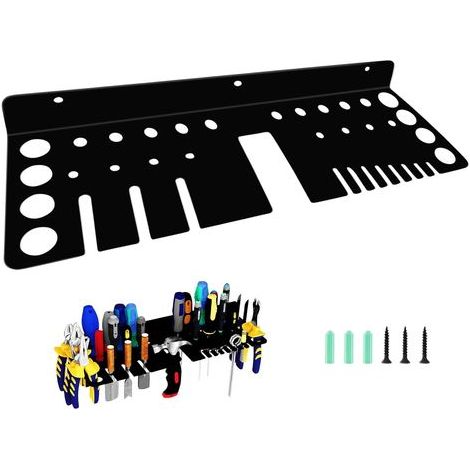 Schraubendreher-Aufbewahrungsregal, Werkzeugorganizer für Garage und Garten, 40 cm Wandhalterung für Werkzeuge, Wandhalterung für Zangen und Schraubenschlüssel für die Werkstatt (1/5)