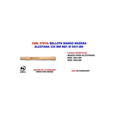 Maniglia Alcotana Bellota M 5931-BN 335 mm Legno