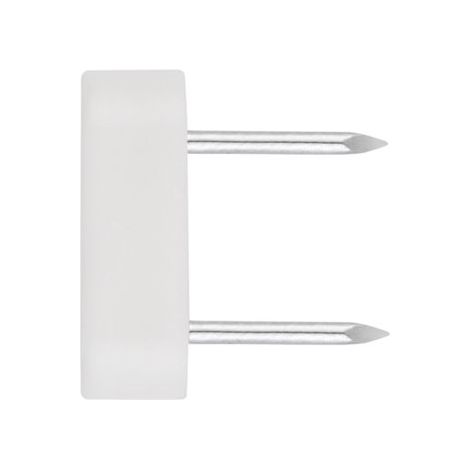 SV-C - SOPORTE VITRINA CUADRADO 2 PUNTAS BLANCO ( 300 u.)